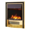 Celsi Accent 16 Inch Infusion Inset Electric Fire Brass & Black