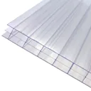Axiome Clear Polycarbonate Multiwall Roofing sheet (L)2m (W)690mm (T)16mm