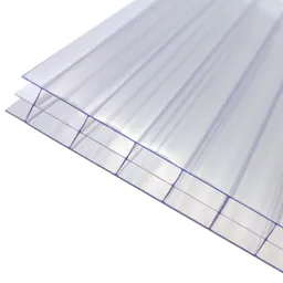 Axiome Clear Polycarbonate Multiwall Roofing sheet (L)3m (W)690mm (T)16mm