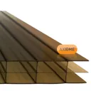 Axiome Bronze effect Polycarbonate Multiwall Roofing sheet (L)4m (W)690mm (T)16mm