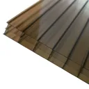 Axiome Bronze effect Polycarbonate Multiwall Roofing sheet (L)5m (W)690mm (T)16mm