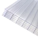 Axiome Clear Polycarbonate Multiwall Roofing sheet (L)4m (W)690mm (T)25mm
