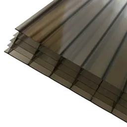 Axiome Bronze effect Polycarbonate Multiwall Roofing sheet (L)3m (W)690mm (T)25mm