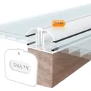SNAPA White PVC Glazing bar, (L)4m (W)45mm (T)25mm