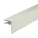 Alukap XR White F-shaped Profile Endstop, (L)4.8m (W)40mm (T)50mm