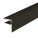 Alukap XR Brown F-shaped Profile Endstop, (L)3m (W)40mm (T)50mm