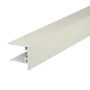 Alukap XR White F-shaped Profile Endstop, (L)3m (W)40mm (T)50mm