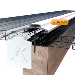 Alukap XR White Aluminium Glazing bar, (L)4.8m (W)60mm (T)20mm