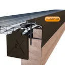 Alukap XR Brown Aluminium Glazing bar, (L)4.8m (W)60mm (T)70mm