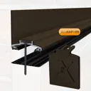 Alukap XR Brown Aluminium Glazing bar, (L)3m (W)60mm (T)70mm