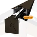 Alukap XR Brown Aluminium Glazing bar, (L)3m (W)80mm (T)35mm