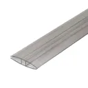 SNAPA Clear H-shaped Profile Jointing strip, (L)4m (W)60mm