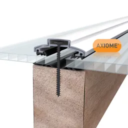 Axiome Clear Polycarbonate Twinwall Roofing sheet (L)2m (W)1000mm (T)6mm