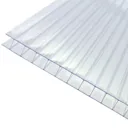 Axiome Clear Polycarbonate Twinwall Roofing sheet (L)2m (W)1000mm (T)10mm