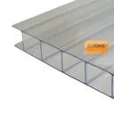 Axiome Clear Polycarbonate Twinwall Roofing sheet (L)2m (W)1000mm (T)10mm