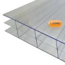 Axiome Clear Polycarbonate Multiwall Roofing sheet (L)3m (W)1000mm (T)16mm