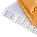 Axiome Clear Polycarbonate Multiwall Roofing sheet (L)3m (W)1000mm (T)25mm