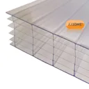 Axiome Clear Polycarbonate Multiwall Roofing sheet (L)2m (W)1000mm (T)32mm
