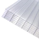 Axiome Clear Polycarbonate Multiwall Roofing sheet (L)3m (W)1000mm (T)32mm
