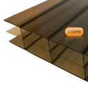 Axiome Bronze effect Polycarbonate Multiwall Roofing sheet (L)2.5m (W)690mm (T)16mm