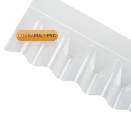 Corrapol Corrugated Clear PVC Wall flashing, (L)0.95m (W)0.22m