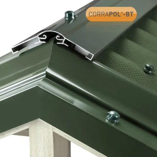 Corrapol-BT Green Aluminium Ridge piece (L)3mm (W)145mm