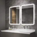 Sensio Libra Rectangular Illuminated Colour-changing mirror (H)500mm (W)390mm