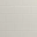 Splashwall Gloss Cream Tile effect 2 sided Shower Panel kit (L)1200mm (W)2420mm (T)3mm