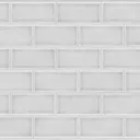 Splashwall Alloy Matt White Cracked tile Aluminium Splashback, (H)600mm (W)2440mm (T)4mm
