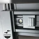 Insignia Platinum Range Black Frame Quadrant Steam Shower Cabin 900 x 900mm - PL9-QBF-CG-S