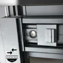 Insignia Platinum Chrome Left Hand Offset Quad Steam Shower Cabin 1100 x 700mm - PL11L-OCF-CG-S