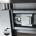 Insignia Platinum Black Frame Right Hand Offset Quad Steam Shower Cabin 1200 x 800mm -PL12R-OBF-CG-S