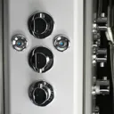 Insignia Premium Black Frame Rectangular Shower Cabin 1050 x 850mm - PR105-RTBF-CG