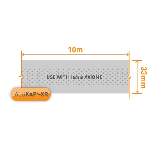 ALUKAP-XR Silver effect Anti-dust Tape (L)10m (W)33mm