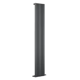 Reina Bonera anthracite grey vertical steel designer radiator 1800 x 456
