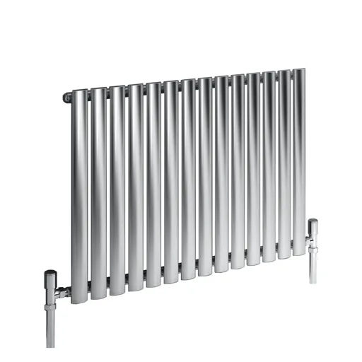 Reina Nerox single brushed stainless steel designer radiator