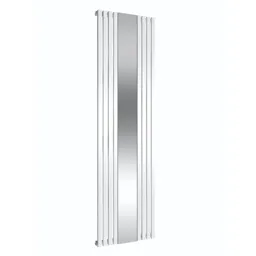 Reina Reflect white steel designer radiator 1800 x 445