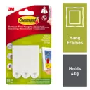 3M Command Medium White Picture hanging Adhesive strip (Holds)4000g, Pack of 3