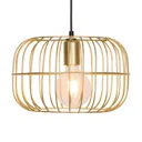 Zenith hanging light with a cage shape, black