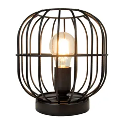 Zenith table lamp with a cage shape, black
