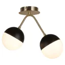 Orbit ceiling light, two-bulb