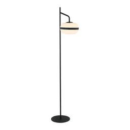 Palma floor lamp with a glass lampshade
