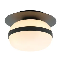 Palma ceiling lamp with a glass lampshade