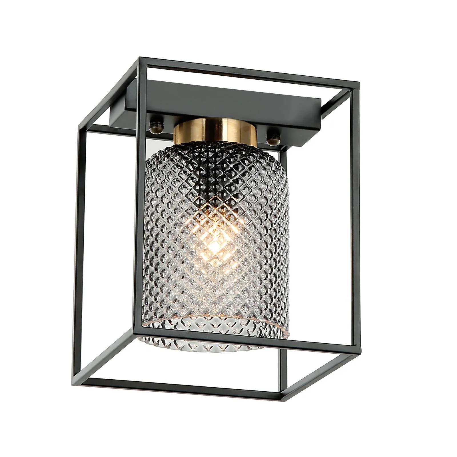 Zac ceiling light in a cage look