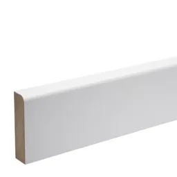 KOTA White MDF Rounded Softwood Architrave (L)2.18m (W)69mm (T)18mm, Pack of 5