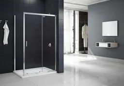 Mbox Sliding Shower Door 950 x 1100 x 1900mm Chrome