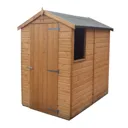 Shire Shetland 6x4 Apex Dip treated Shiplap Wooden Shed with floor (Base included) - Assembly service included