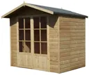 Shire Lumley 7x5 Apex Shiplap Wooden Summer house (Base included) - Assembly service included