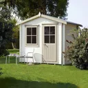 Shire Hartley 8x6 Apex Tongue & groove Wooden Cabin - Assembly service included