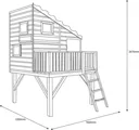 Shire 6x4 Command Post Pent Shiplap Wooden Playhouse - Assembly service included